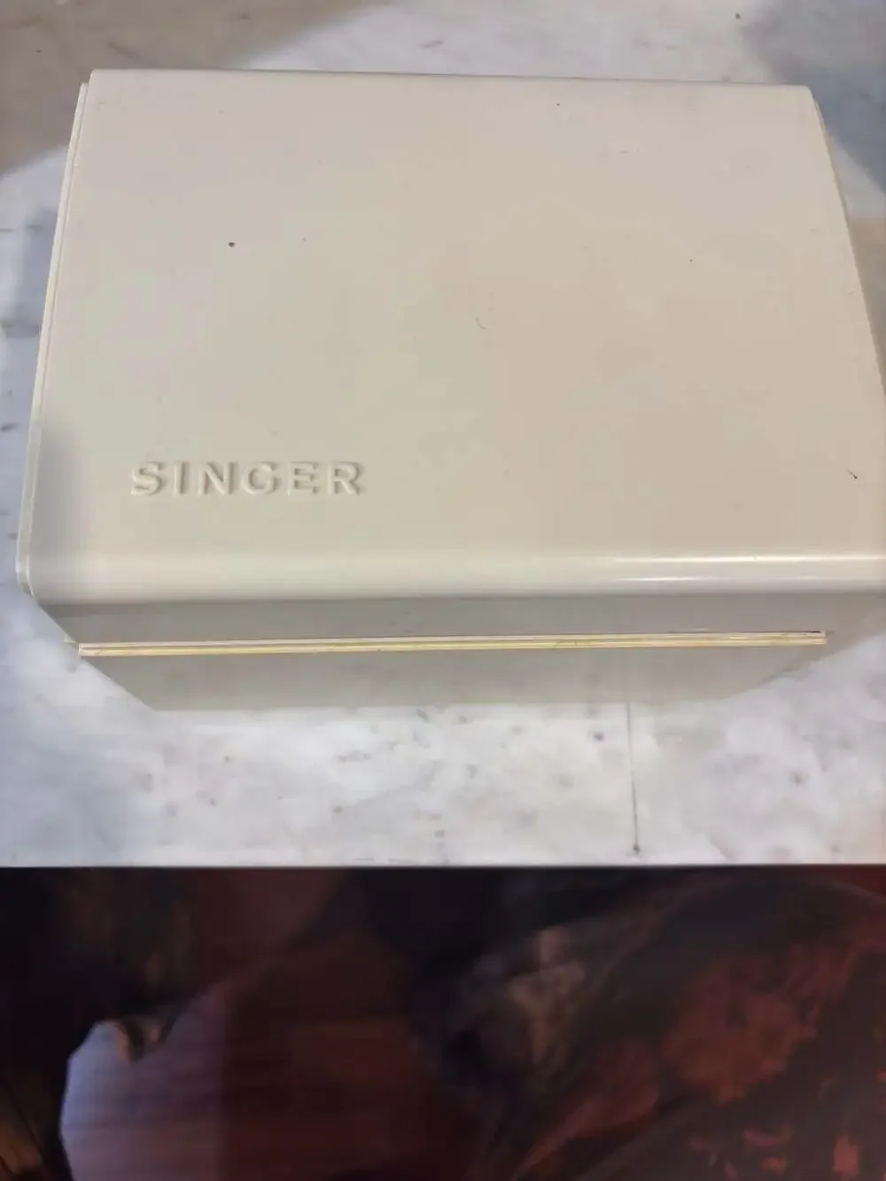 VTG Singer Touch&Sew Machine Box w Flexi-Stitch Cams &Bobbin& plates